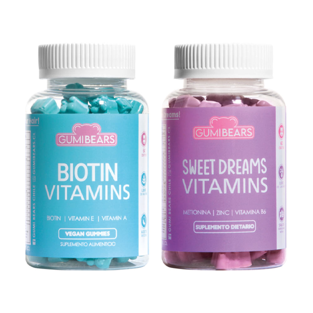 Kit Vitaminas Biotin + SweetDreams - GumiBears
