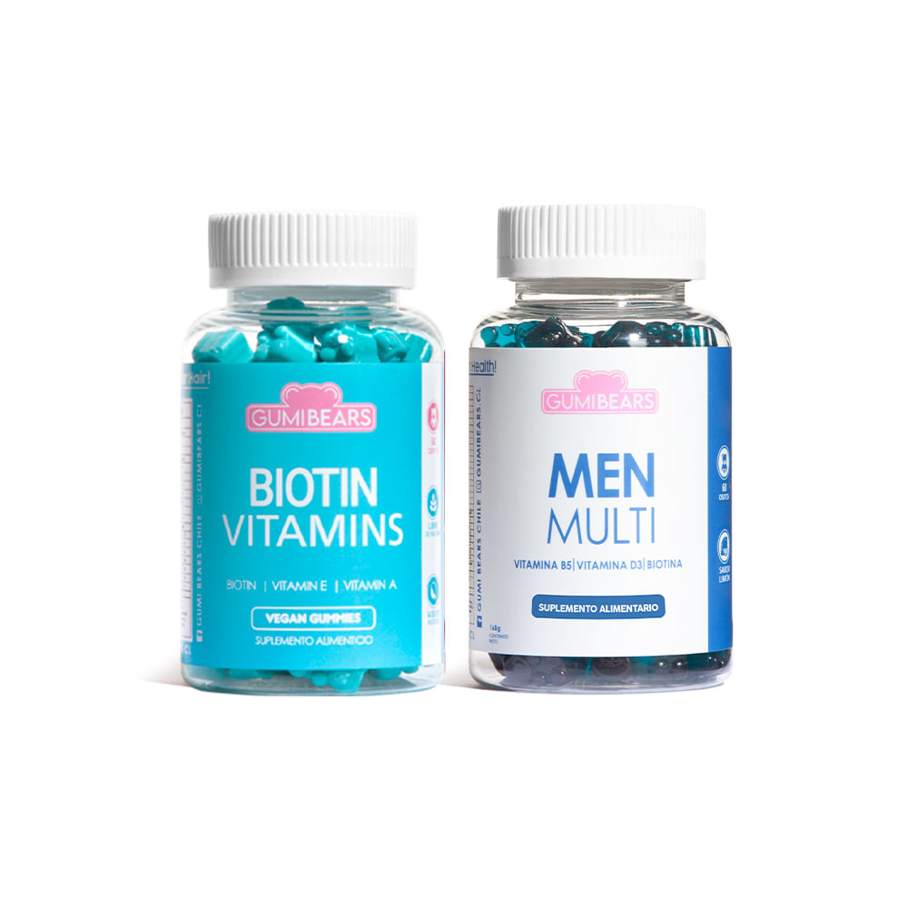 Kit Biotin Vitamins + Multi Men - GumiBears