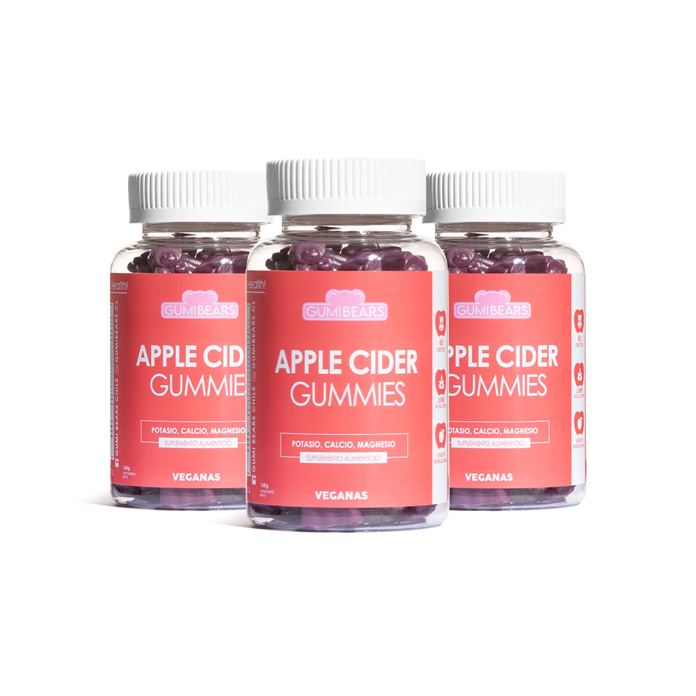 Pack Vitamina Apple Cider Tratamiento 3 mes - GumiBears