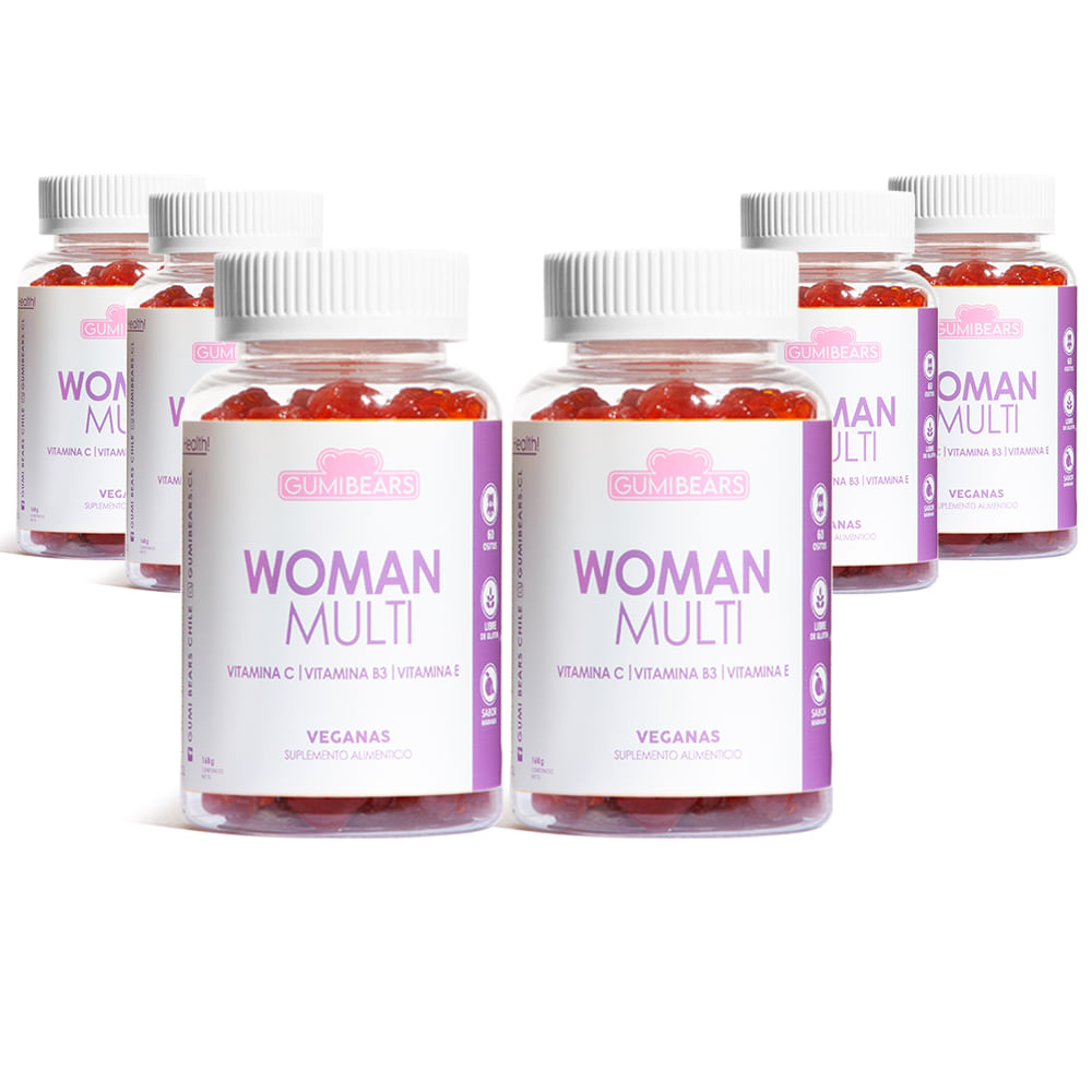 Pack Vitamina Woman Multi 6 meses - GumiBears