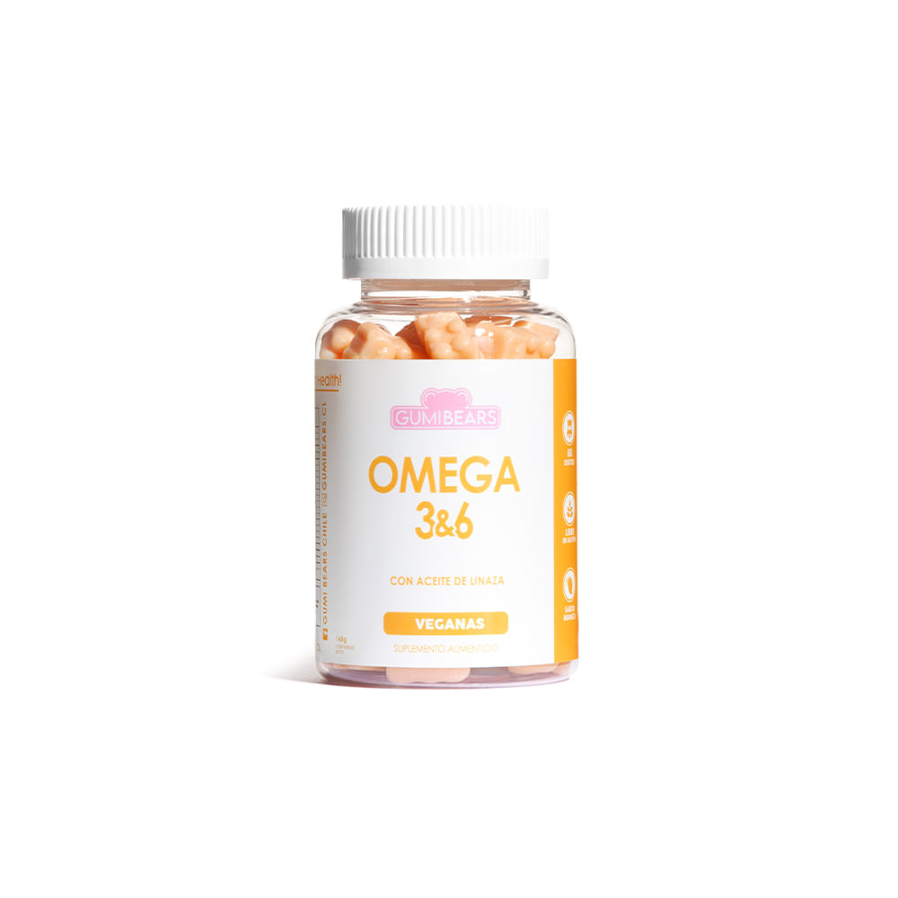 Vitamina Omega 3&6 aceites esenciales 1mes - GumiBears