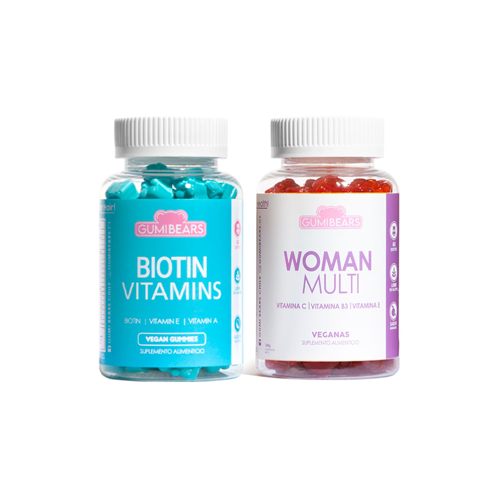 Kit Biotin + Multi woman vitamins - GumiBears