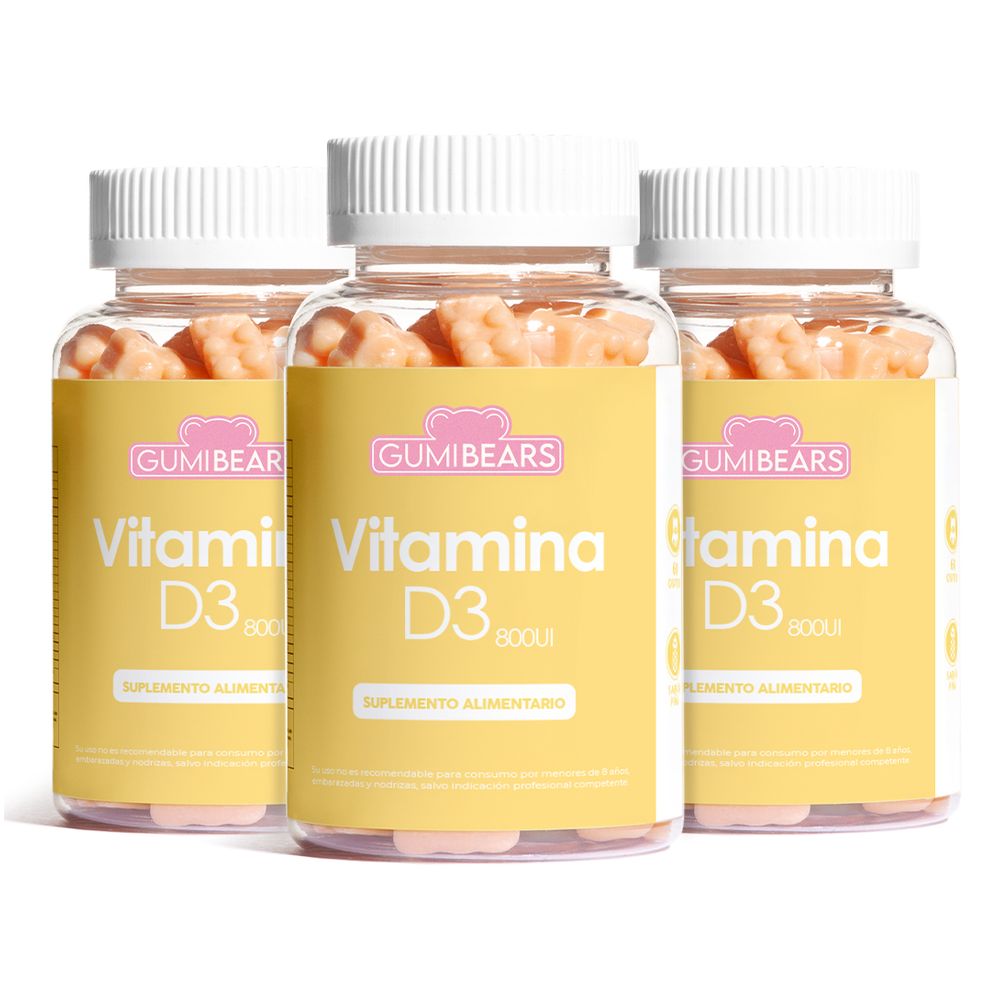 Pack Vitamina D3 tratamiento 3meses - GumiBears