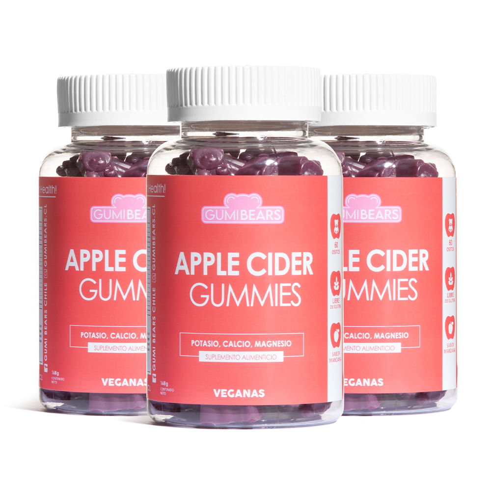 Pack Vitamina Apple Cider Tratamiento 3 mes - GumiBears