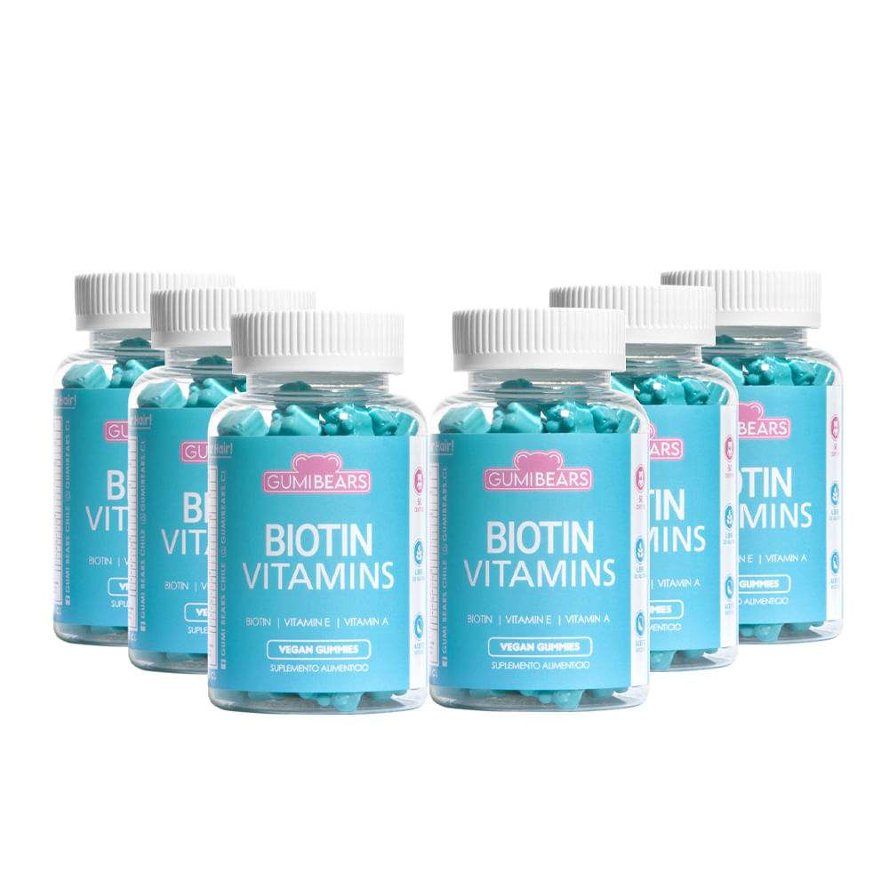 Vitaminas Biotin para el cabello 6Meses - GumiBears