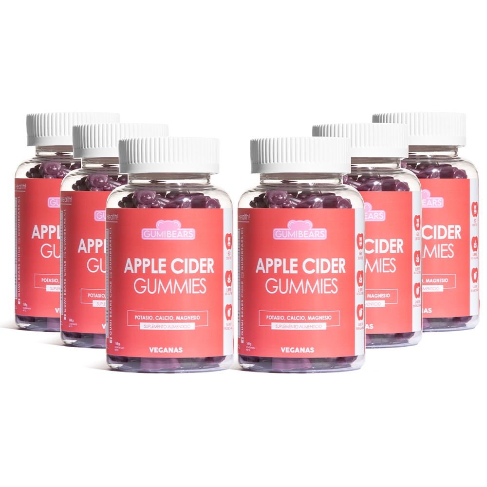 Pack Vitamina Apple Cider Tratamiento 6 meses - GumiBears