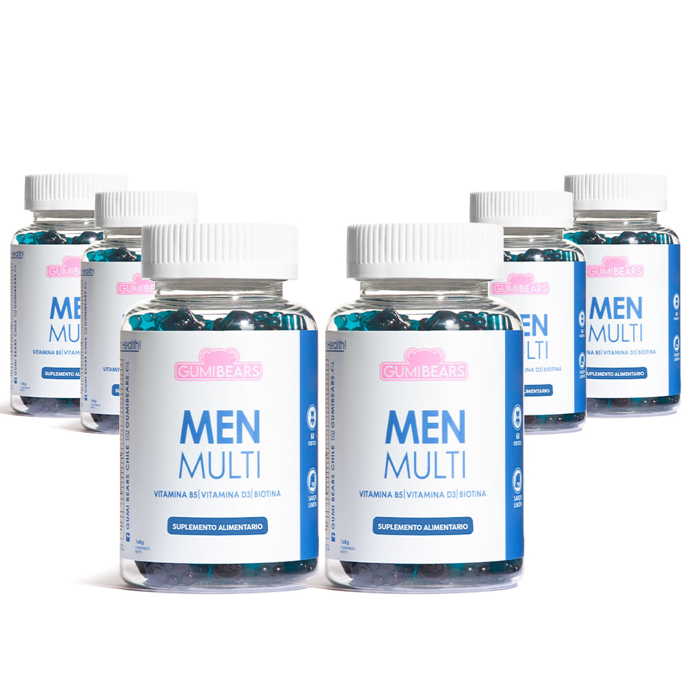 Pack Vitamina Men Multi Biotina 6 meses - GumiBears