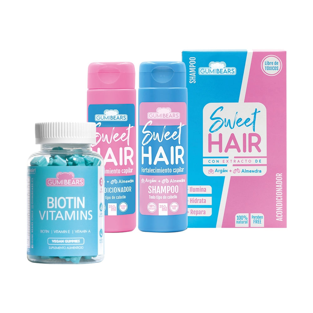 Kit Shampoo Sweet Hair + Biotin - GumiBears