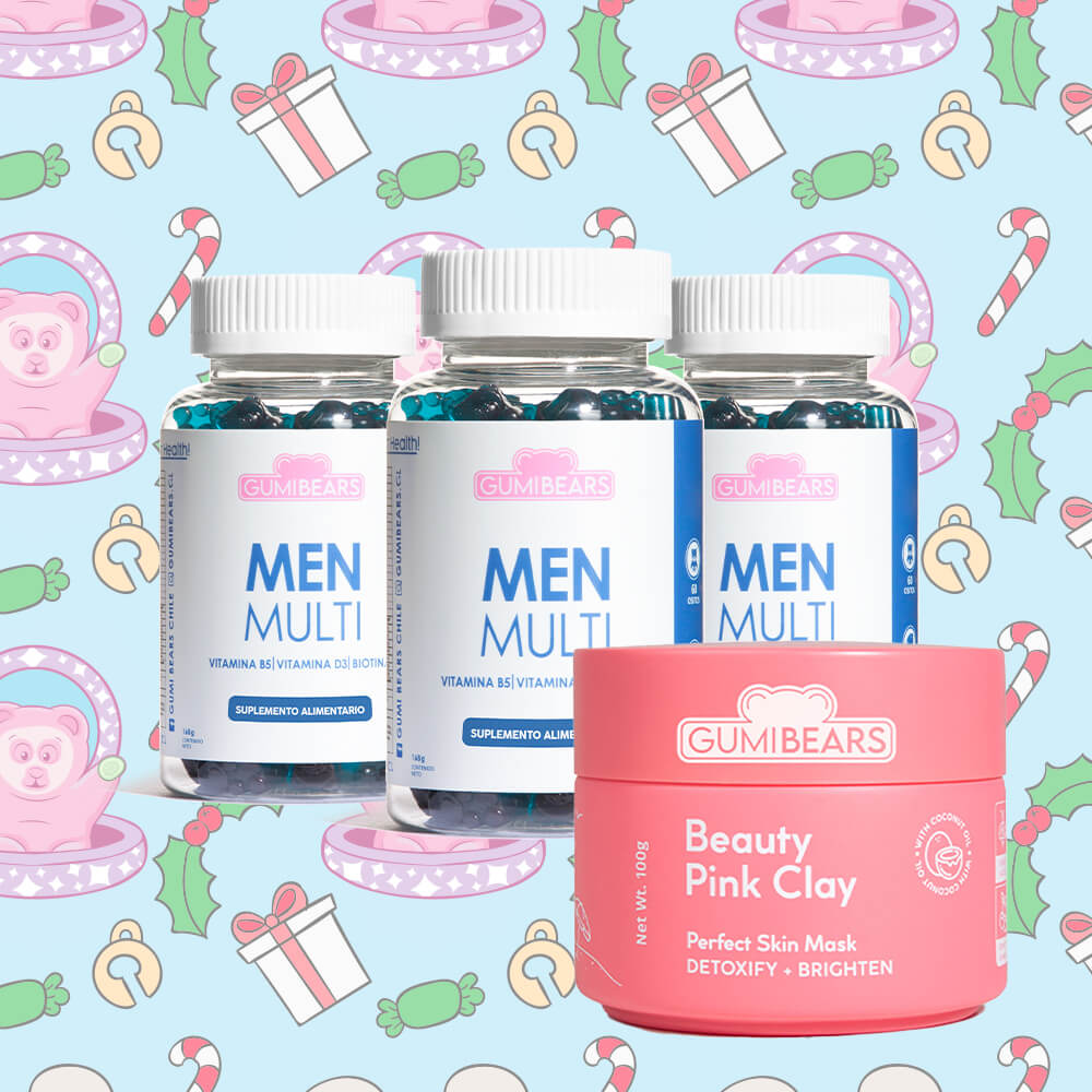 Pack Vitamina Men Multi Biotina 3 meses - GumiBears