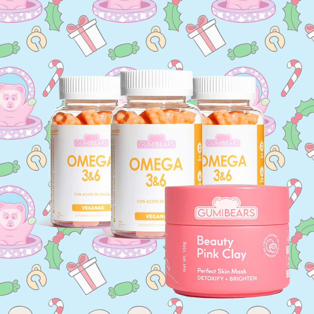 Pack Vitamina Omega 3&6 aceites esenciales 3 meses GumiBears